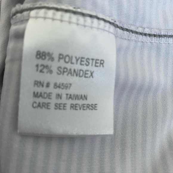 Performance tank w POCKETS.  Gray Wht stripe - Picture 7 of 14